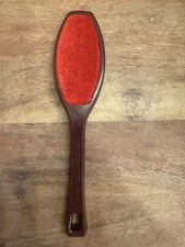 Vintage Helmac Lint Brush Double Sided Red Velvet Office Home Closet Made In USA
