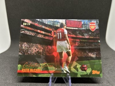 Topps Arsenal Team Set 2025/26 Katie McCabe Corner Cracked Ice /25 Arsenal FC