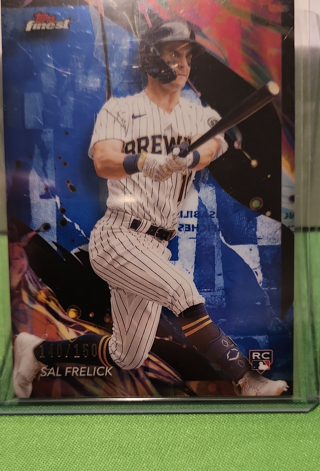 2024 Topps Finest - Uncommon Sal Frelick #134 Blue Refractor /150 (RC)