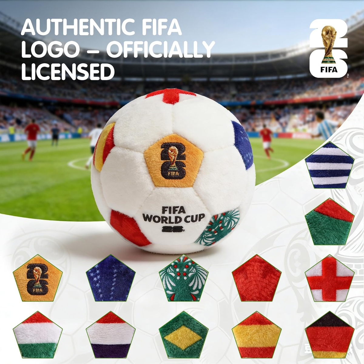 FIFA World Cup 2026 Official Edition Mini Soccer Ball Plush
