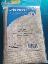 Design Works Gold Quality Aida 14 Count 20"X30"-Oatmeal