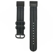 22mm Nylon Watch Wrist Band Strap Belt For Garmin Fenix 5 5X 3/3HR Instinct A