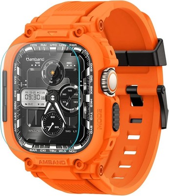 Rugged Apple Watch Band Case Cover Strap Bumper Iwatch SE Ultra 10 9 8 7 6 5 4 3