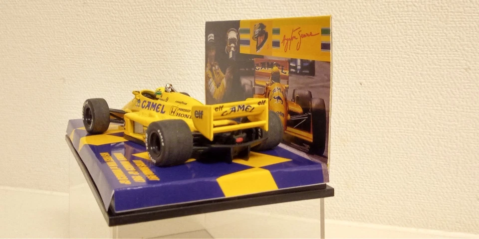 SENNA RACING COLLECTION 1:43 MINICHAMPS LOTUS HONDA 99T 1987 WINNER MONACO GP - Immagine 4 di 4