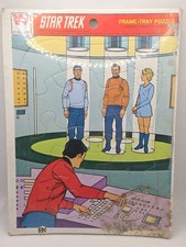 Vintage 1979 Whitman Star Trek Frame Tray Jigsaw Puzzle New Sealed (Kirk, Spock)