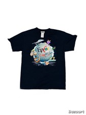 Vintage y2k Disney Epcot black cotton t-shirt...