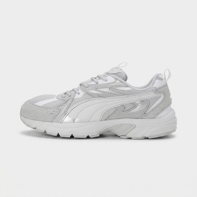 PUMA Milenio Tech Wildleder-Sneaker, grau, 47 EU