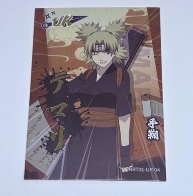 Temari | Naruto Trading Card UR-04 Gold Foil Thick Anime Art Matte Tc13