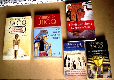 Lot 5 romans histoires Egyptologie de Christian JACQ en BE - Photo 1/3