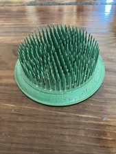 Vintage Flower Frog Dazey Mfg. Co. Green No. 55 Metal , Los Angeles, CA