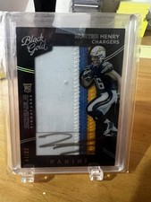 2016 Panini Black Gold Sizeable Signatures Rookie Jersey Hunter Henry #108 /99