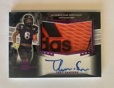 2019 Leaf Metal All American Bowl Trey Sanders Glove/Autograph # 2/3 TCU
