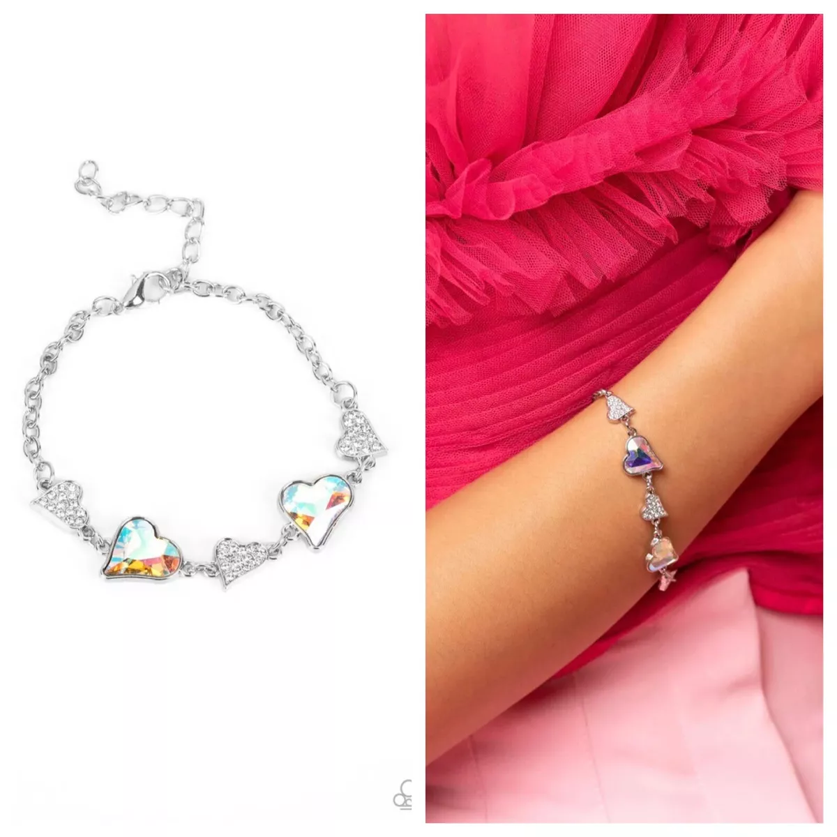 Paparazzi Cluelessly Crushing IRIDESCENT Bracelet NEW