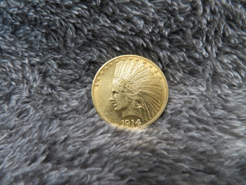 1914 $10 Gold Eagle-Wonderful Luster