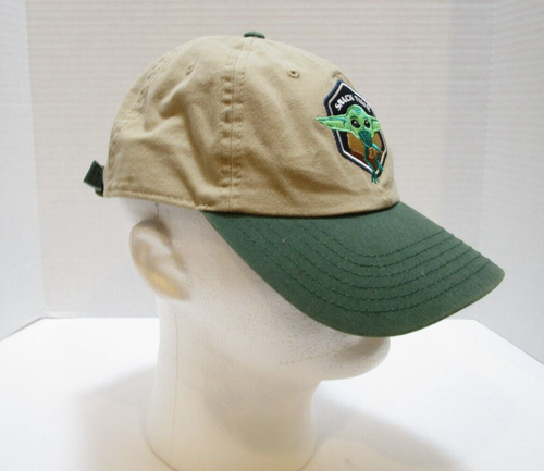 Star Wars: The Mandalorian Baby Yoda Grogu The Child "Snack Time" Strapback Hat - Imagen 3 de 12