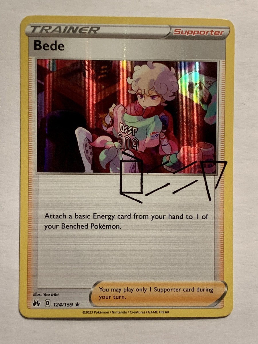 bede signed pokemon card 138/S-P D Promo 2020 MINT Japanese n506 1x each of Booster Pack Infinity Zone and Astonishing Volt Tackle Bede 124/159 Holo NM/M Crown