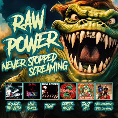 RAW POWER - Never Stopped Screaming  (3-CD) BOXSET