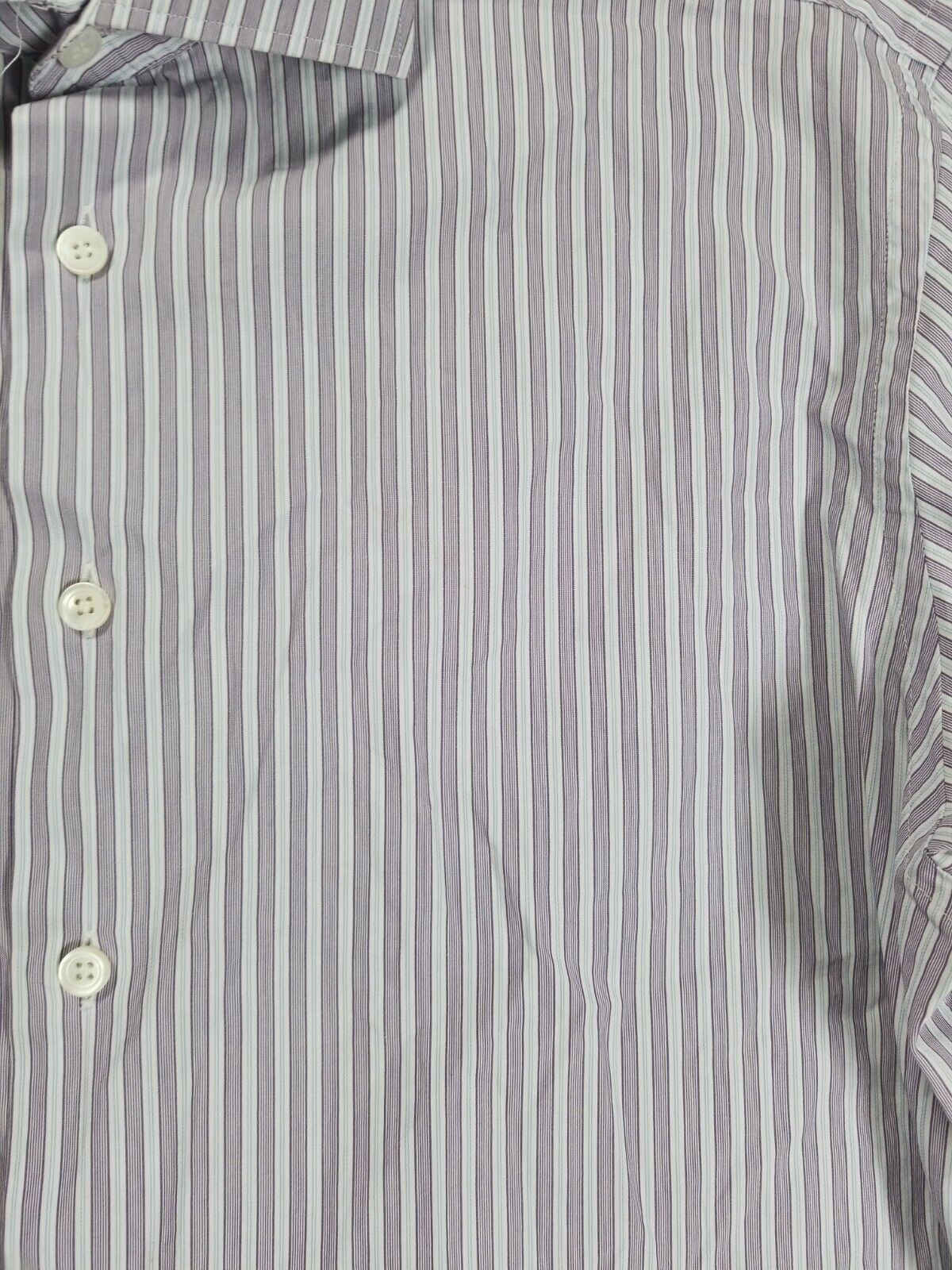 CANALI 1934 Italy Men's Button Front Shirt Purple… - image 2