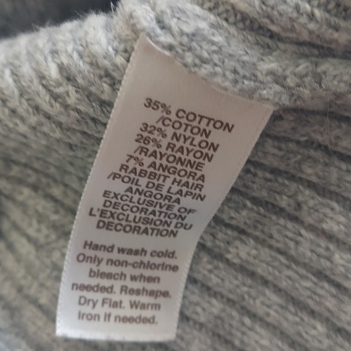 Hollister Women's Junior Youth Gray Button Cardigan Sweater - Size Large - Picture 11 of 17