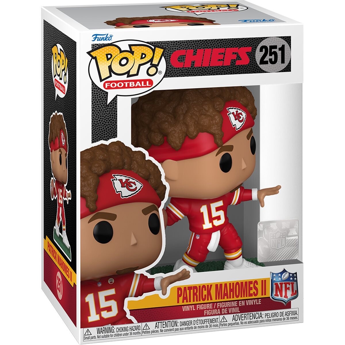 Funko Pop! NFL パトリック・マホームズ/KC・チーフス148 Funko Pop! Football NFL #251 Kansas City Chiefs Patrick