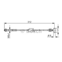 Bosch Handbremsseil Bremsseil Vorne FüR Ford KA Fiesta IV Mazda 121 III