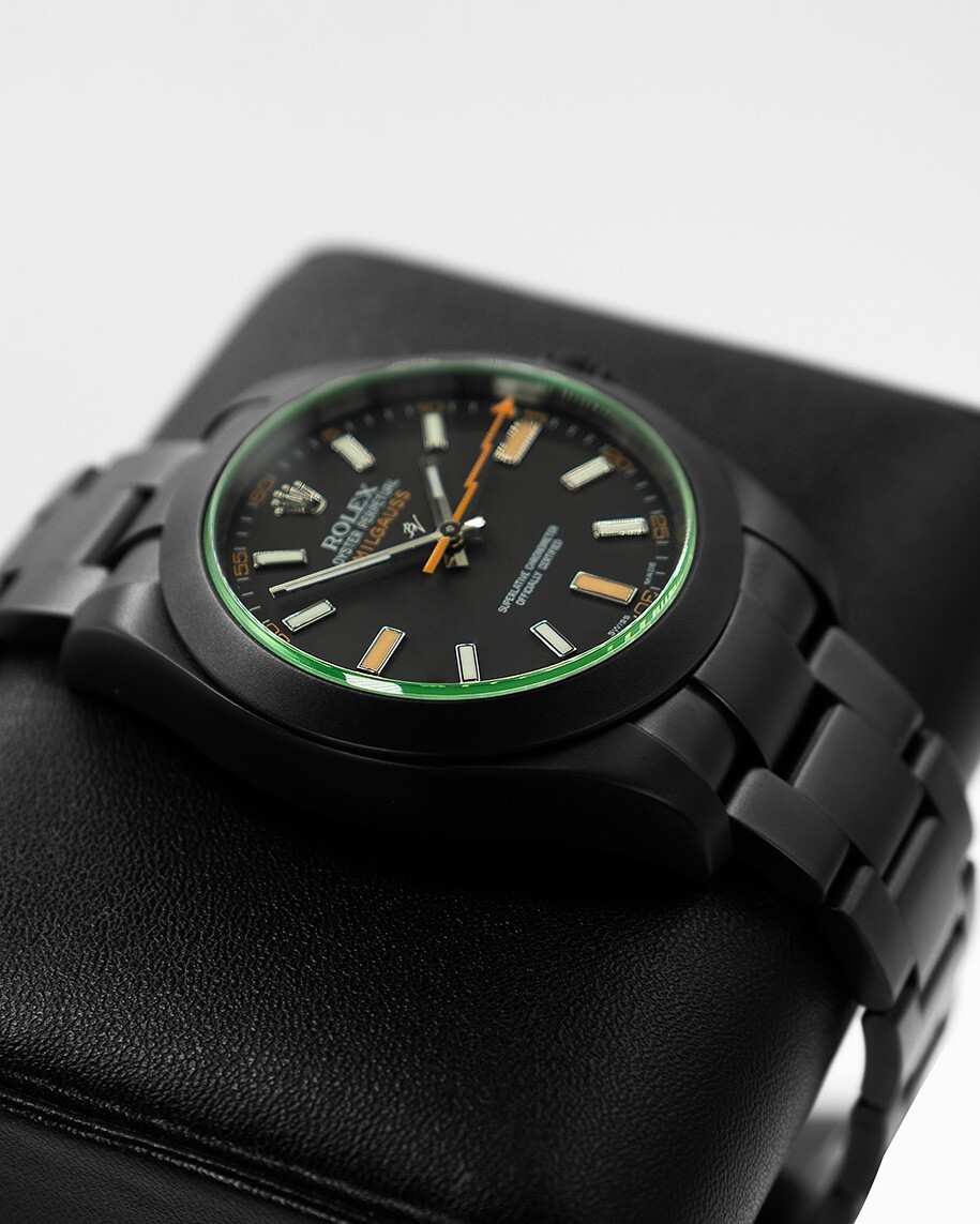 Rolex Milgauss Limited Edition Black Venom Dlc Pvd