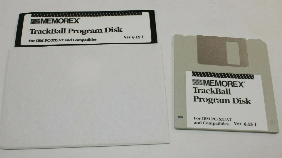 Memorex Trackball Stationary Mouse (3202-2313) Model 300. with Software UNTESTED - Image 3 of 4