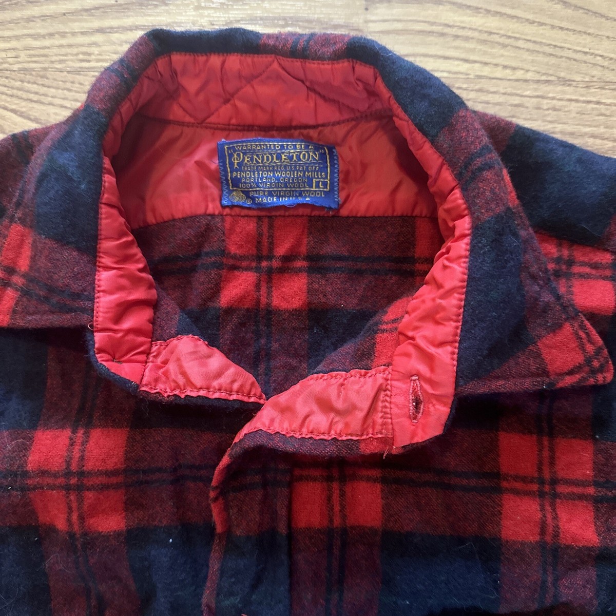 Vintage Pendleton wool flannel shirt Large | eBay