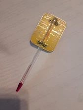 Vintage Chaney #291 Roast Meat Thermometer USA Springfield Glass Kitchen Tool