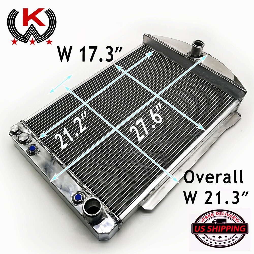 Full Aluminum Radiator for 1940-1941 Chevy/Chevrolet Cars Street Rod 3 ...
