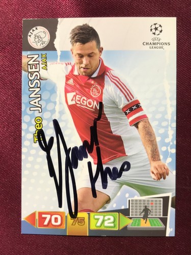 Autogramm THEO JANSSEN-Ajax Amsterdam 11/12-Champions League-Adrenalyn XL-signed