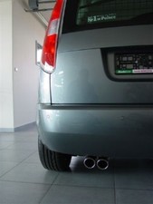 Auspuffblenden  für Skoda Roomster Endrohr Ulter Sport 2x 70mm abgeschrägt