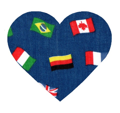 Fabric Repair Iron/Sew on Knee/Elbow/Applique Patch Crafts/Jeans HEART x 2 - Picture 7 of 7
