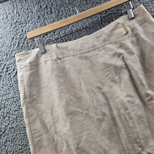 Target Womens Pencil Skirt Size 14 Beige Textured Knee Length - Picture 8 of 13