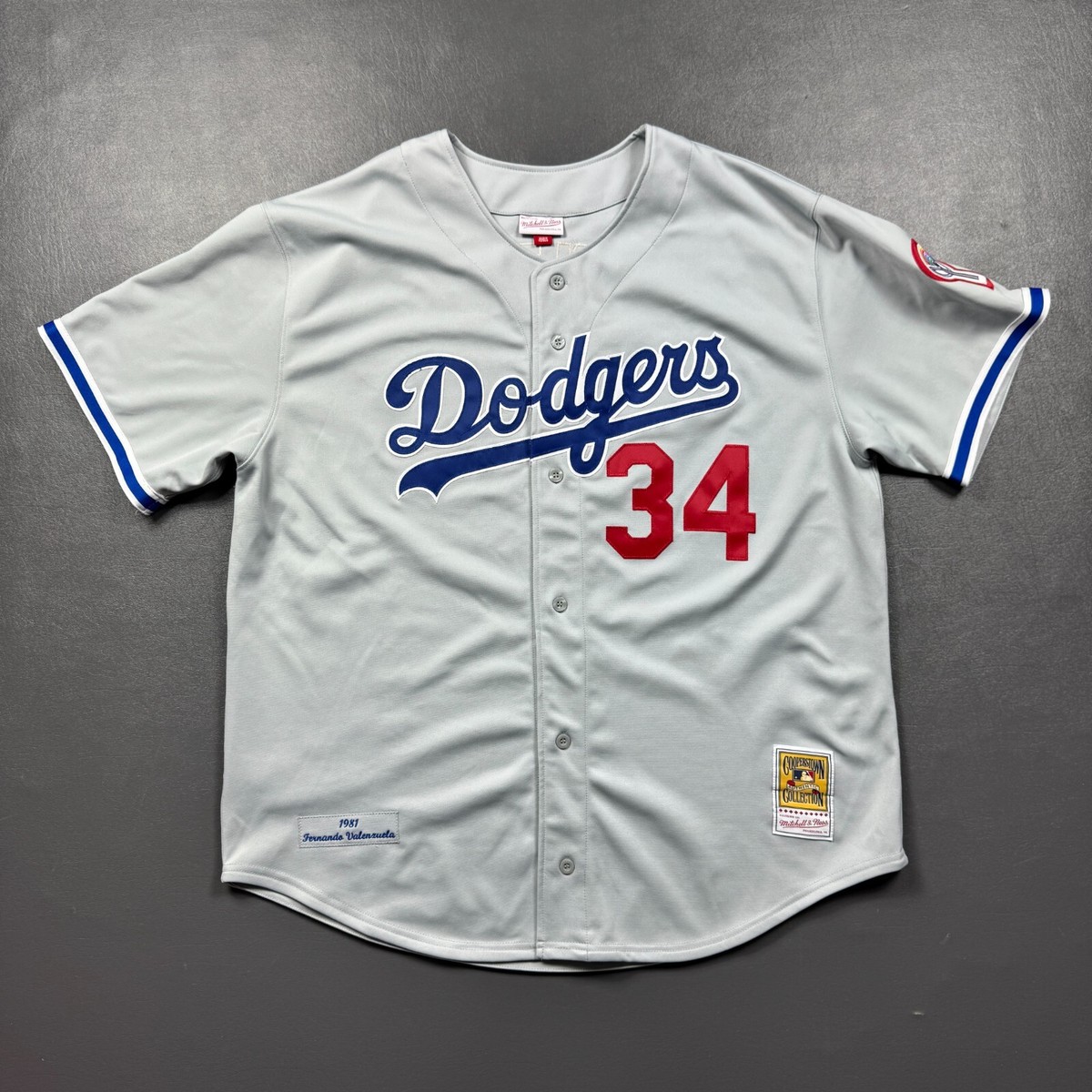 100% Authentic Fernando Valenzuela Mitchell Ness 1981 Dodgers