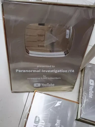 YouTube Play Button silver gold YouTube custom award plaque wall desk Decoration - Picture 8 of 17