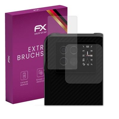 atFoliX Glasfolie für Doogee V20 5G Lens Displayfolie 9H Schutzpanzer