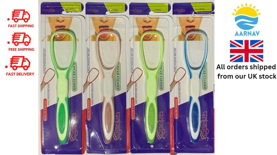 PATANJALI Plastic Tongue Cleaners Tongue Scraper Oral Care Ulyu Ulyoo