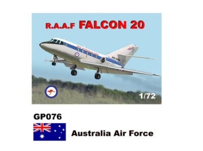 New! Mach2 GP.076 AMD Falcon/Mystere 20 (RAAF Royal Australian) - 1:72 scale kit