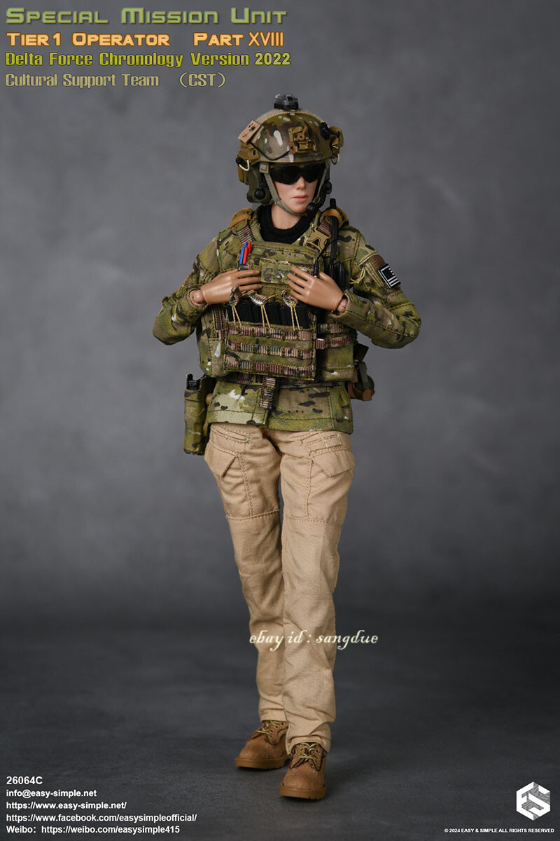 Easy&Simple 1/6 ES 26064C CAG Female Solider 12'' Action Figure In