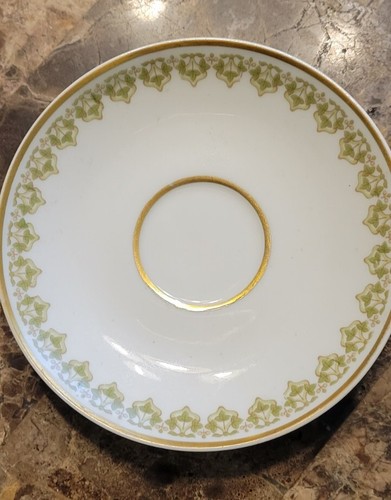 Limoges "Green Ivy" Demitasse Cup and Saucer, By GDA France - Picture 2 of 7