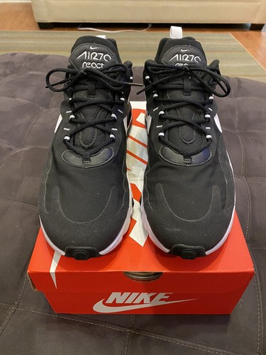 Nike Air Max 270 React Casual 12 AO4971-004 Black White Running 1 2 3 4 5 720 6 - 第 2/5 張圖片