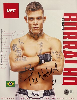 Caio Borralho Signed Autographed UFC Fighter Photo Beckett COA
