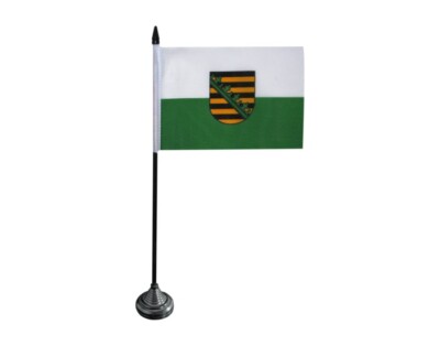 Tischflagge Deutschland Sachsen sächsische Tischfahne 10x15cm