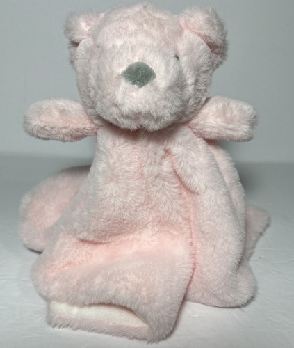 Mudpie Plush Teddy Bear Pink Lovey Security Blanket Stuffed 13 inch SUPER SOFT - Picture 5 of 16