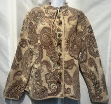 “flashback”sz 1x, Heavy Tapestry Jacket. Unique Buttons Up Front.pockets