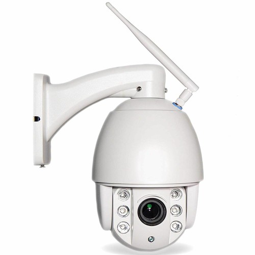 Cámara CCTV inalámbrica 1080P WIFI IP zoom 4X ranura para tarjeta SD audio bidireccional - Imagen 2 de 7