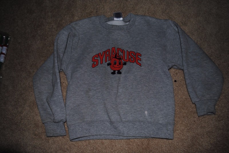 SYRACUSE UNIVERSITY ORANGE Boy or Girl ~ Crewneck Sweatshirt ~ Size S Small 6 7