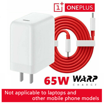 New For OnePlus 9Pro Nord 7T 8TPro Charger 65W Warp Charger w/ Type-C Cable US