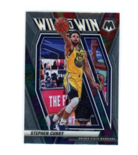 Stephen Curry Will To Win Silver Holo 2020-21 Panini Mosaic Basketball #6